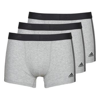 adidas  Boxerky ACTIVE FLEX COTTON 3 STRIPES PACK X3  Šedá