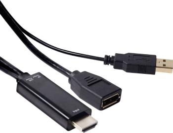 club3D CAC-2330 HDMI adaptér [1x HDMI zástrčka - 1x zásuvka DisplayPort] čierna