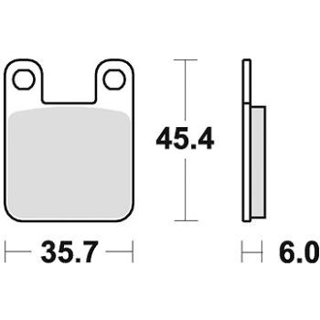 Braking brzdové doštičky (semi-metalická zmes SM1) (2 ks) M501 – 101 (M501-101)