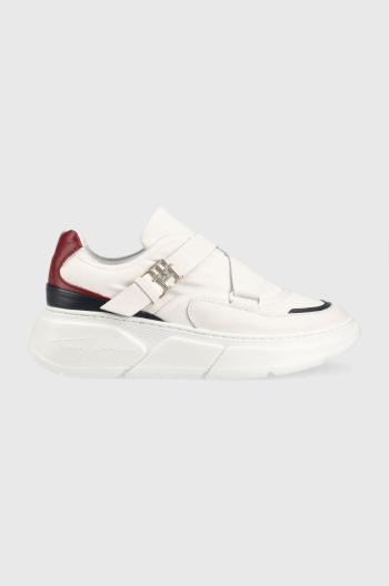 Tenisky Tommy Hilfiger LUX HRDWARE SNEAKER biela farba, FW0FW07110