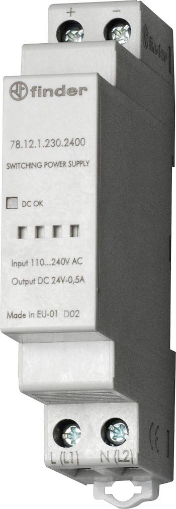 Finder 78.12.1.230.2400 sieťový zdroj na montážnu lištu (DIN lištu)  24 V/DC 0.63 A 12 W
