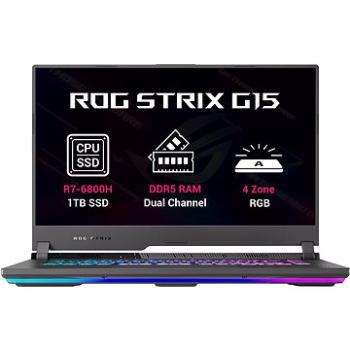 ASUS ROG Strix G15 G513RC-HN089W Eclipse Gray kovový + ZDARMA Elektronická licencia Bezstarostný servis ASUS - bez nutnosti registrace / aktivace