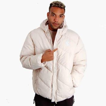 Zimná bunda Karl Kani OG Hooded Puffer Jacket light sand - M