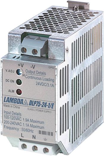 TDK-Lambda DLP75-24-1/E sieťový zdroj na montážnu lištu (DIN lištu)  24 V/DC 3.1 A 75 W 1 x