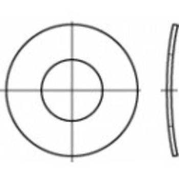 Pružné podložky TOOLCRAFT, DIN 137, Vnút.Ø 2,2 mm, vonkajší Ø 4,5 mm, 100 ks
