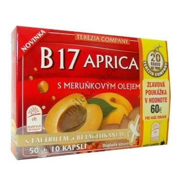 Terezia B17 apricarc s marhuľovým olejom 50+10 kapsúl