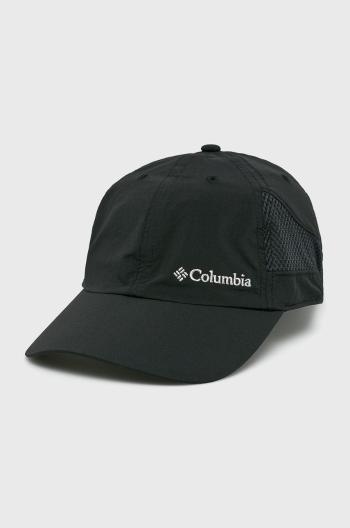 Čiapka Columbia čierna farba, s potlačou