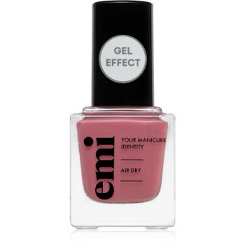 emi E.MiLac Gel Effect Ultra Strong lak na nechty s gélovým efektom bez použitia UV/LED lampy odtieň Ripe Cornelian #146 9 ml