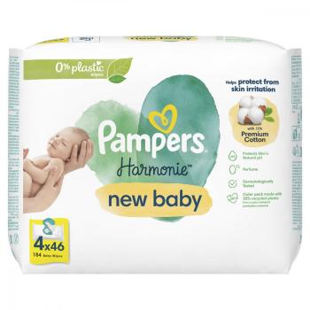 PAMPERS WIPES 184KS (4X46) HARMONIE NEW BABY