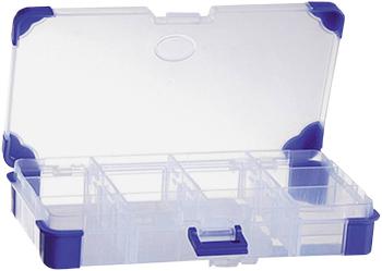 VISO  krabička na drobné súčiastky, (d x š x v) 165 x 90 x 30 mm, Priehradiek: 12, variabilné rozčlenenie, 1 ks
