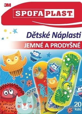 3M SPOFAPLAST č.116 Detské Náplasti jemné a priedušné, mix 20ks