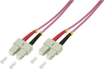 LogiLink FP4SC03 optické vlákno LWL prepojovací kábel  50/125 µ Multimode OM4 3.00 m