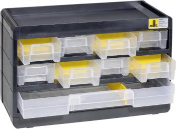 Allit 458080 skladová skriňa VarioPlus Basic 15  (š x v x h) 300 x 190 x 135 mm čierna, žltá 1 ks