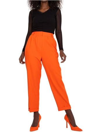 Oranžové elegantné nohavice vel. 36