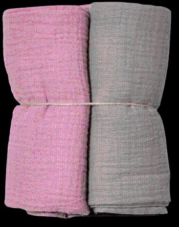 Eseco Mušelínové pleny grey, pink 2 ks