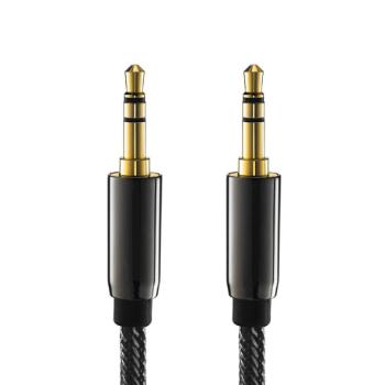 MG audio kábel 3.5mm mini jack M/M 1.5m, čierny