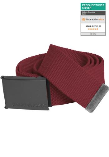 Urban Classics Canvas Belts burgundy - UNI