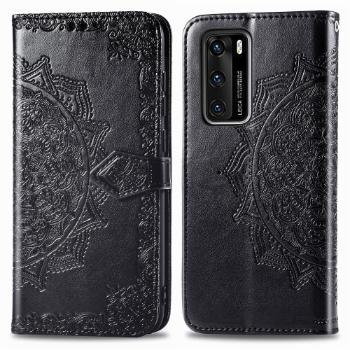 ART Peňaženkový kryt Huawei P40 ORNAMENT čierny