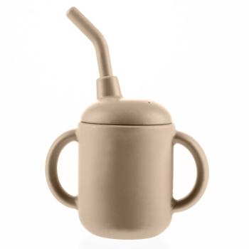 Zopa Silicone Mug hrnček 2 v 1 Sand Beige 1 ks