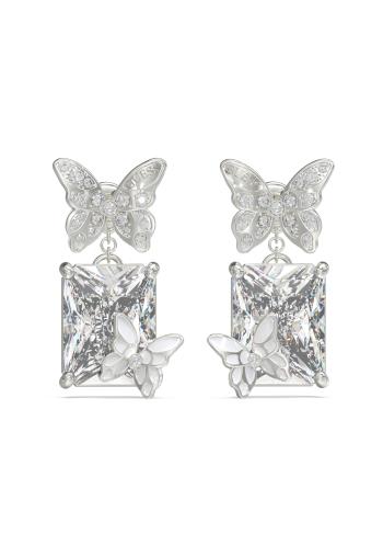 Guess Oceľové náušnice s motýlikmi Chrysalis JUBE04089JWRHT/U