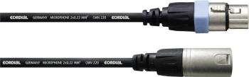 Mikrofónny kábel Cordial 1 m REAN XLR Female / XLR male 1 m čierna