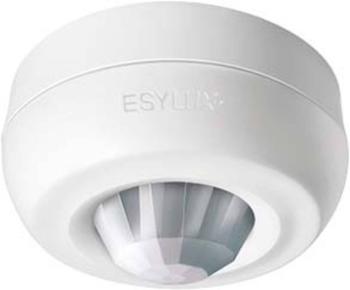 ESYLUX EB10430893 na omietku stropný detektor prítomnosti osôb 360 °  biela IP40