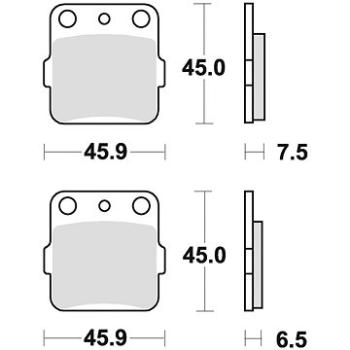 Braking brzdové doštičky (sinterová zmes CM44) (2 ks) M501 – 242 (M501-242)