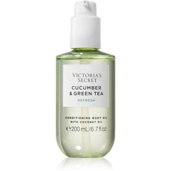 Victoria's Secret Cucumber & Green Tea telový olej pre ženy 200 ml