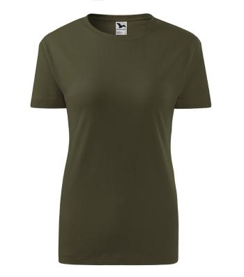 MALFINI Dámske tričko Classic New - Military | L