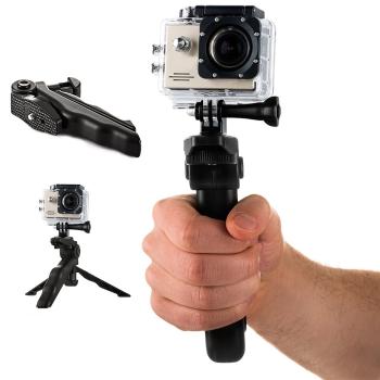 Držiak s mini statívom pre GoPro kamery SJCAM - Čierna KP26487