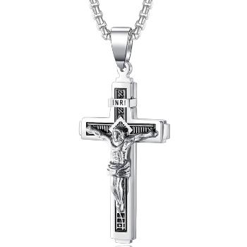 Náhrdelník Classic Cross Strieborná KP22843