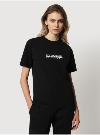 Čierne dámske tričko s nápisom NAPAPIJRI S-box W SS 3