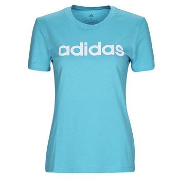 adidas  Tričká s krátkym rukávom LIN T  Modrá