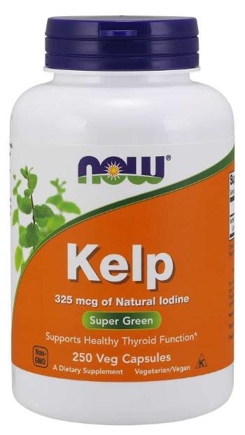 Now Kelp s přírodním jódem 328 μg 250 rostlinných kapsúl