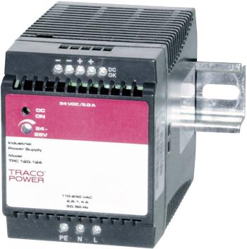 TracoPower TPC 120-124 sieťový zdroj na montážnu lištu (DIN lištu)  24 V/DC 5 A 120 W 1 x