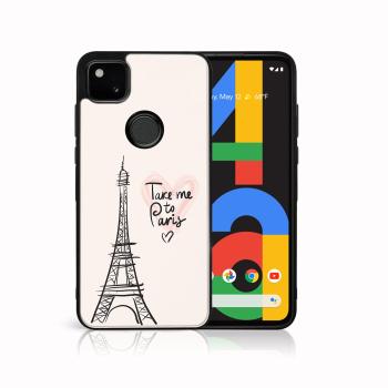 MY ART Silikónový kryt Google Pixel 4a PARIS (057)