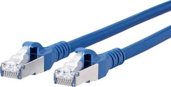 Metz Connect 1308451044-E RJ45 sieťové káble, prepojovacie káble CAT 6A S/FTP 1.00 m modrá s ochranou 1 ks