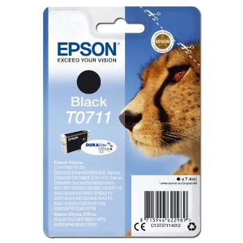 Epson originál ink C13T07114012, black, 7,4ml, Epson D78, DX4000, DX4050, DX5000, DX5050, DX6000, DX605, čierna