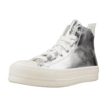 Converse  CHUCK TAYLOR ALL STAR LIFT PLATFORM METALLIC  Módne tenisky Strieborná