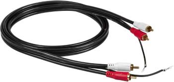 RCA 84040 cinch audio prepojovací kábel [1x cinch zástrčka - 1x cinch zástrčka] 2.50 m čierna