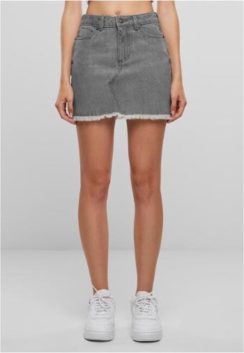 Urban Classics Ladies Heavy Mini Denim Skirt new grey washed - 27