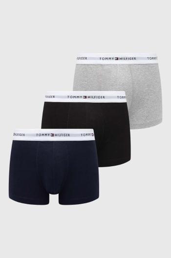 Boxerky Tommy Hilfiger 3-pak pánske, čierna farba, UM0UM02761