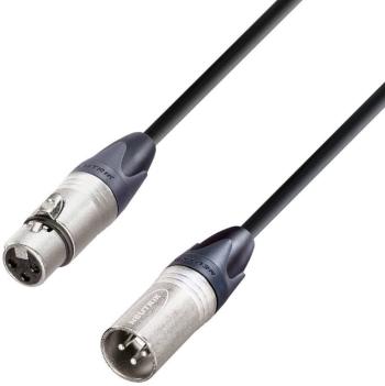 AH Cables KM3FMBLK XLR prepojovací kábel [1x XLR zásuvka - 1x XLR zástrčka] 3.00 m čierna