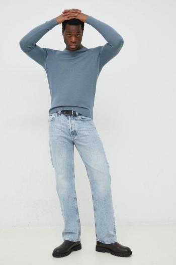Vlnený sveter Calvin Klein pánsky, tenký,