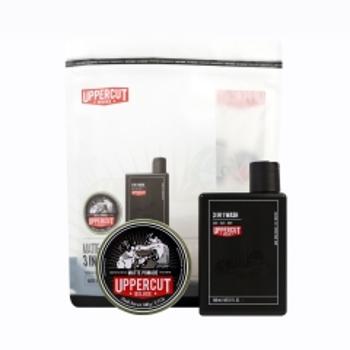 Uppercut Duo súprava matná pomáda na vlasy 100 g + 3 in 1 Wash 240 ml