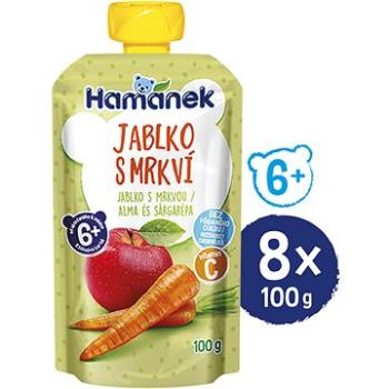 HAMÁNEK Jablko s mrkvou 8× 100 g (18595139797307)