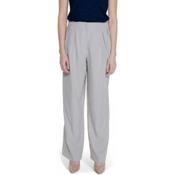 Vila  VISELMA BRIELLA HW PLEATED PANTS 14098206  Padavé nohavice Béžová