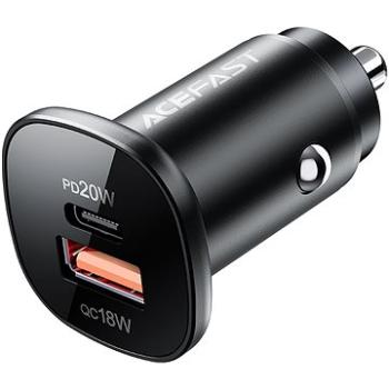 ACEFAST Car Charger (USB-C 20 W + USB-A 18 W) 38 W Black (B1 mini)