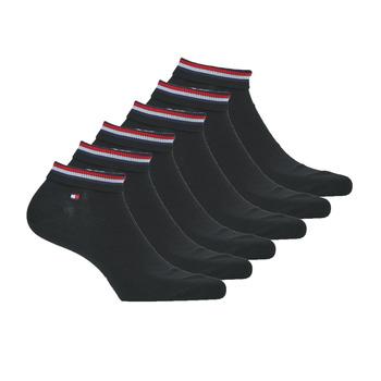 Tommy Hilfiger  Športové ponožky QUARTER X6  Čierna
