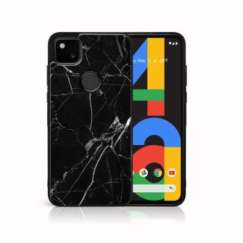 MY ART Silikónový kryt Google Pixel 4a BLACK MARBLE (142)